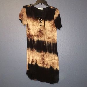 Acid wash dress